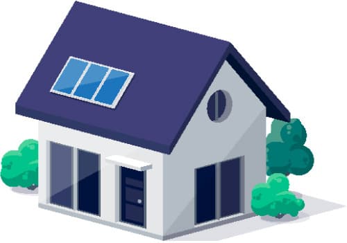 Illustration of a house representing Residentual accounts